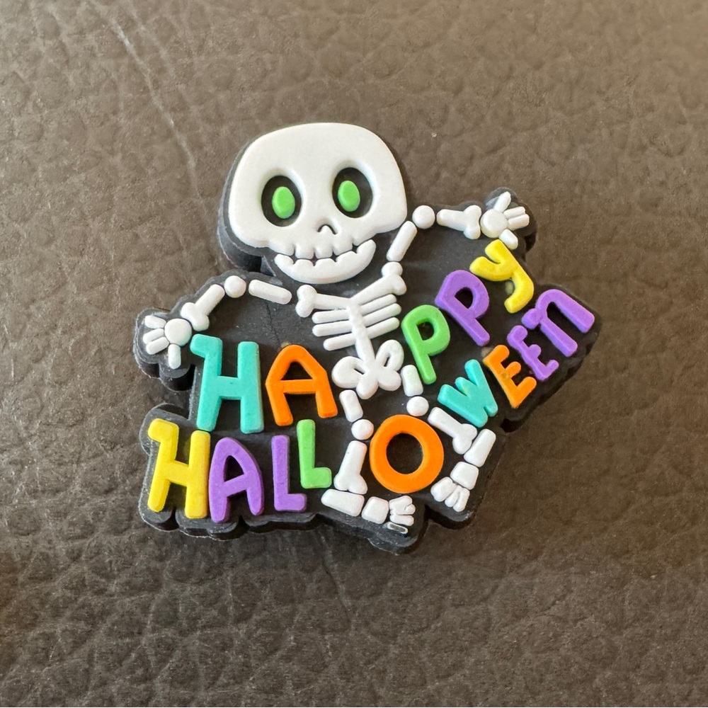 Happy Halloween Skeleton Shoe Charm 5/$20
